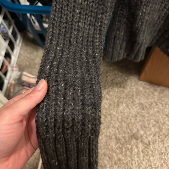 Womens Ruby Moon grey off the shoulder sweater size medium - Picture 2 of 10